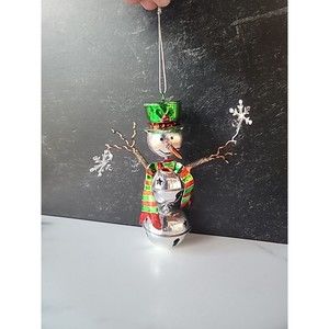 Jingle Bell Snowman Christmas Ornament